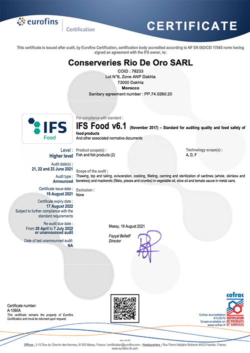 certification